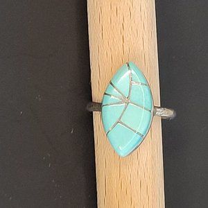 Sterling Silver & Turquoise Artisan Ring